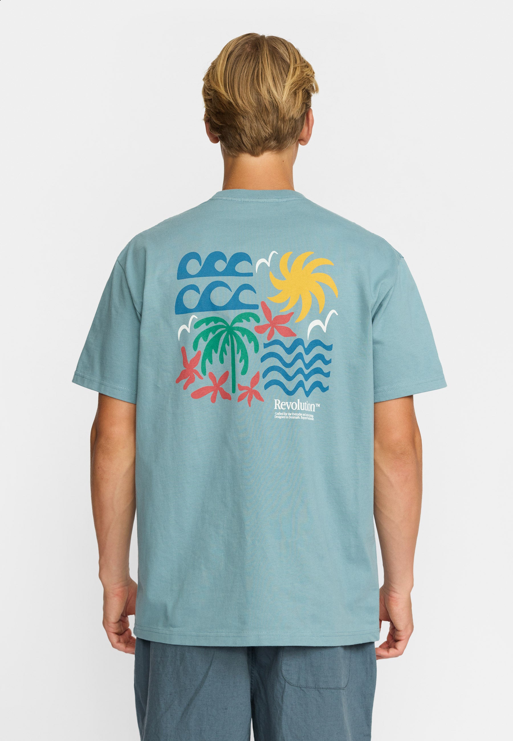 Revolution Printed T-shirt T-Shirts Blue