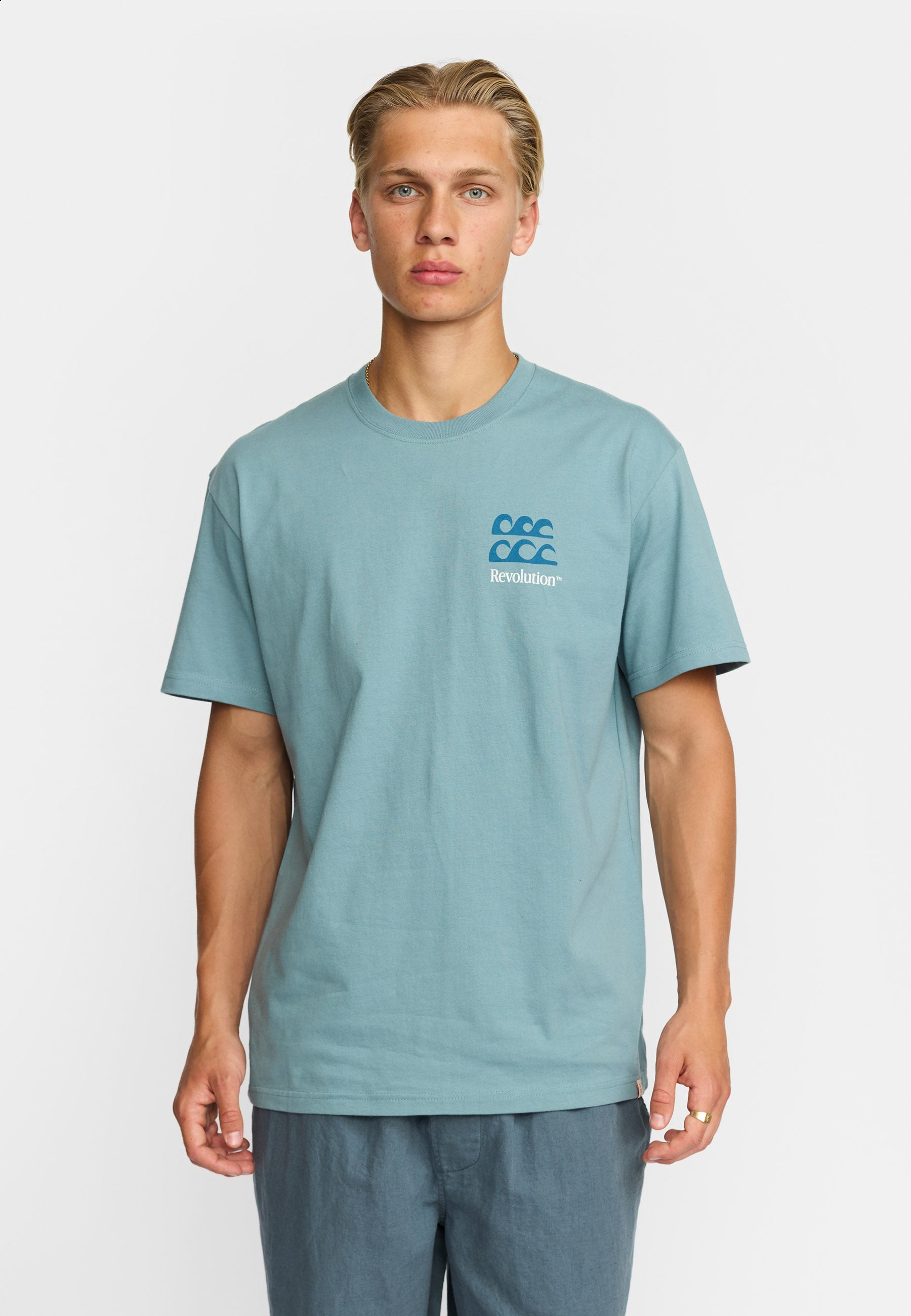 Revolution Printed T-shirt T-Shirts Blue