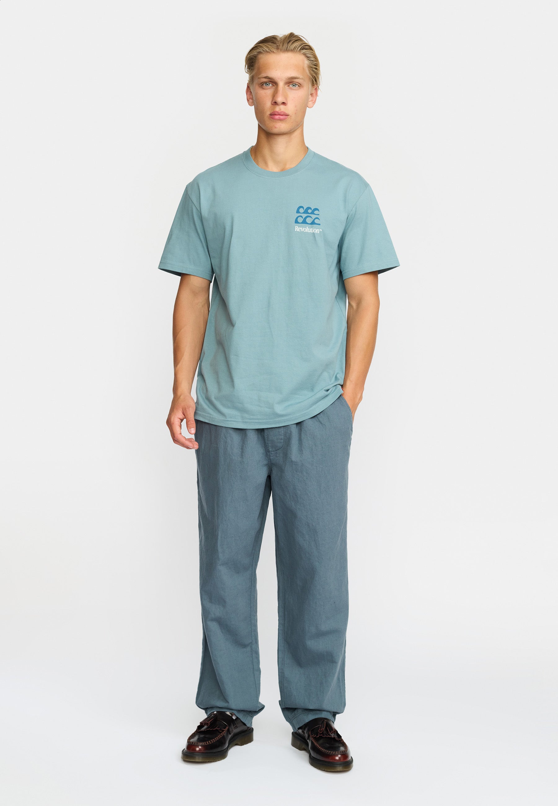 Revolution Printed T-shirt T-Shirts Blue
