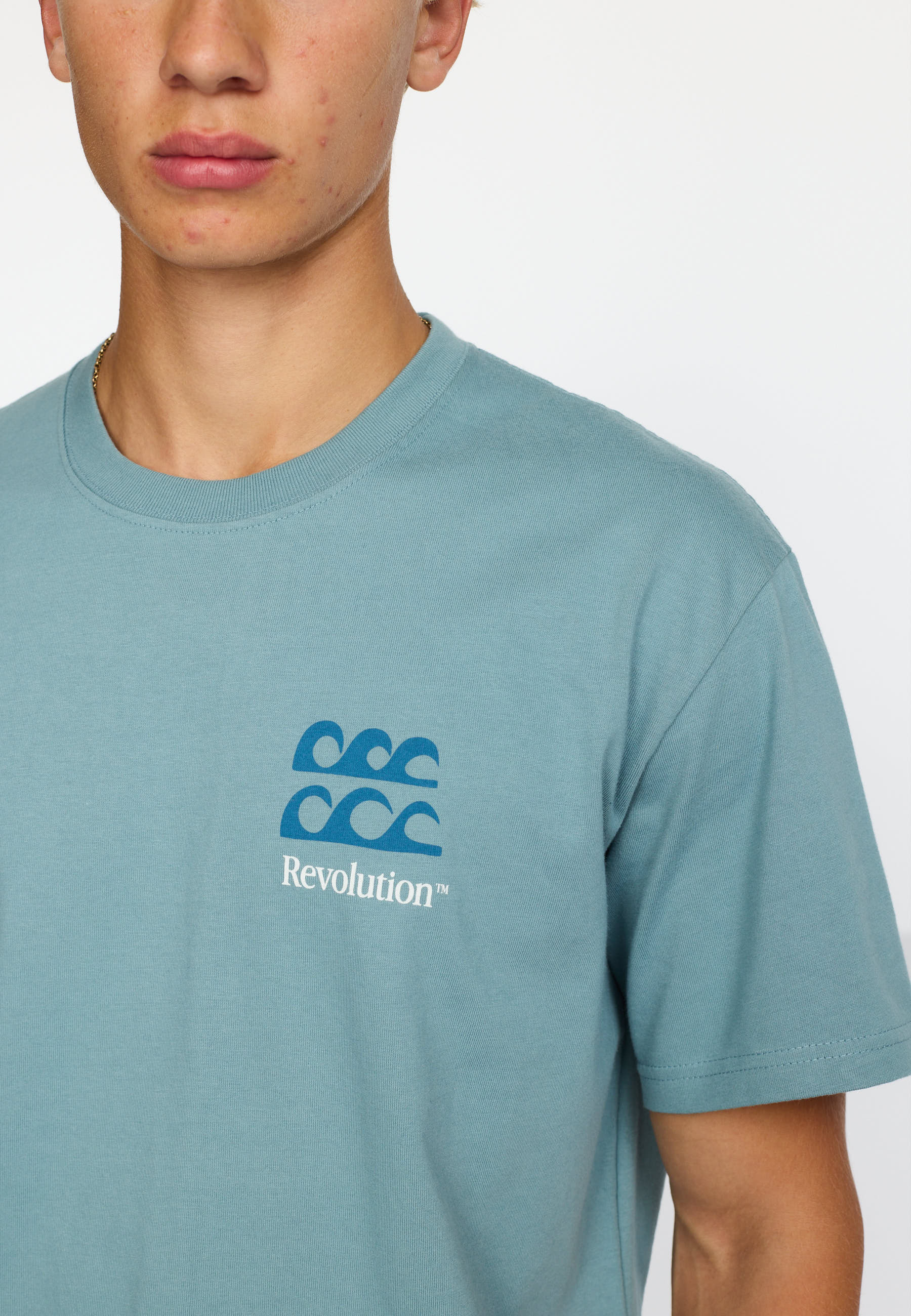 Revolution Printed T-shirt T-Shirts Blue