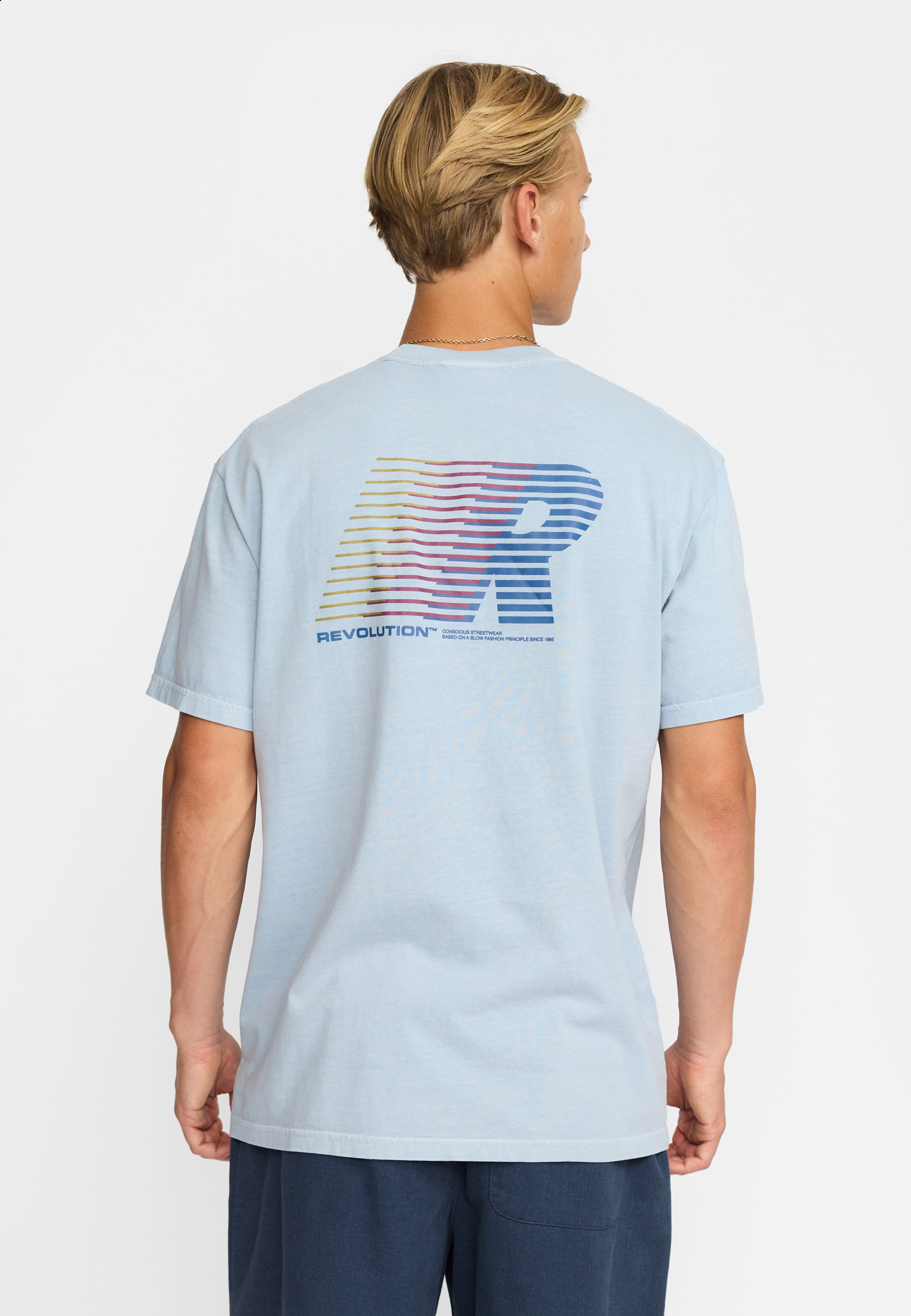 Revolution Printed T-shirt T-Shirts Lightblue