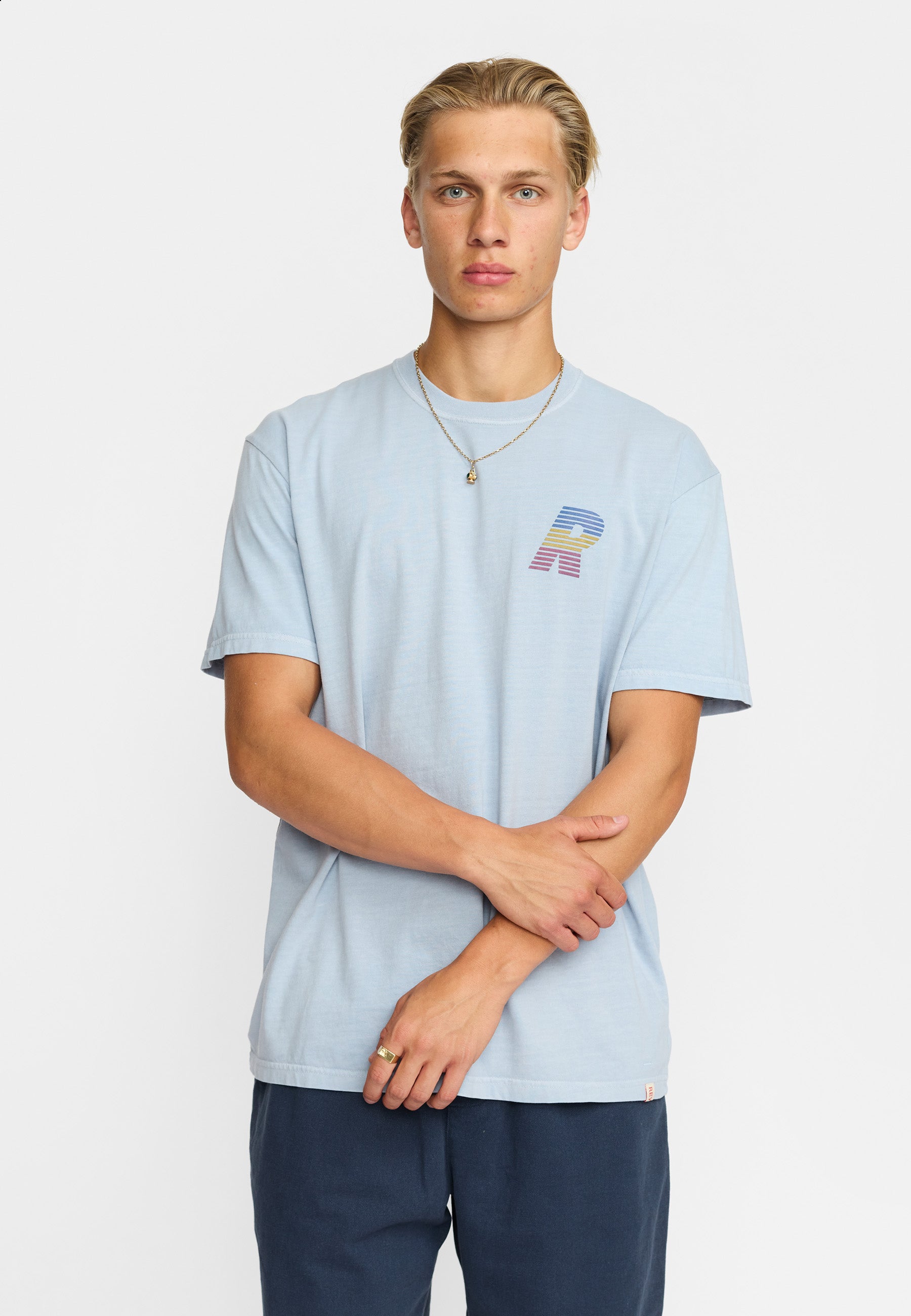 Revolution Printed T-shirt T-Shirts Lightblue