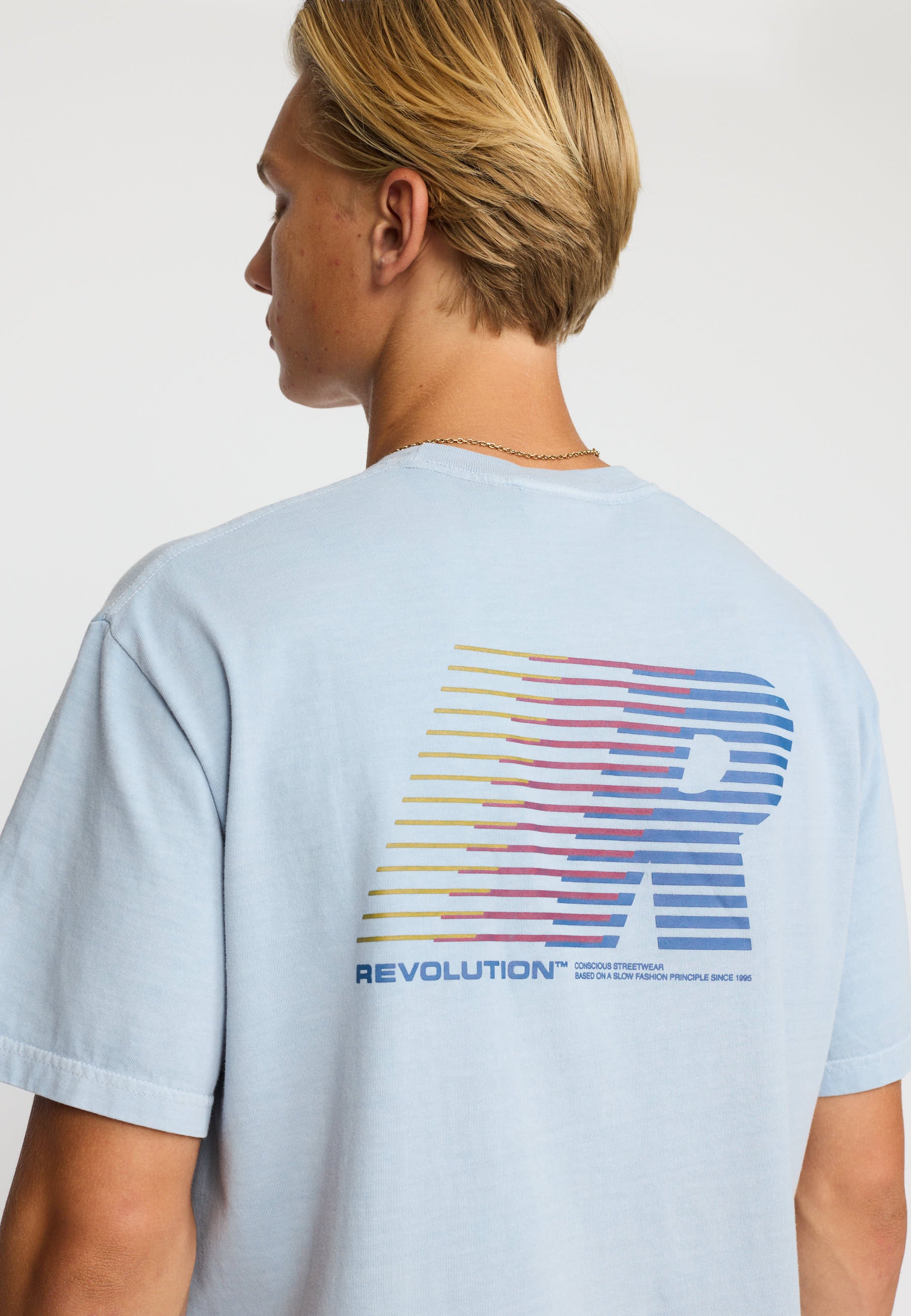 Revolution Printed T-shirt T-Shirts Lightblue