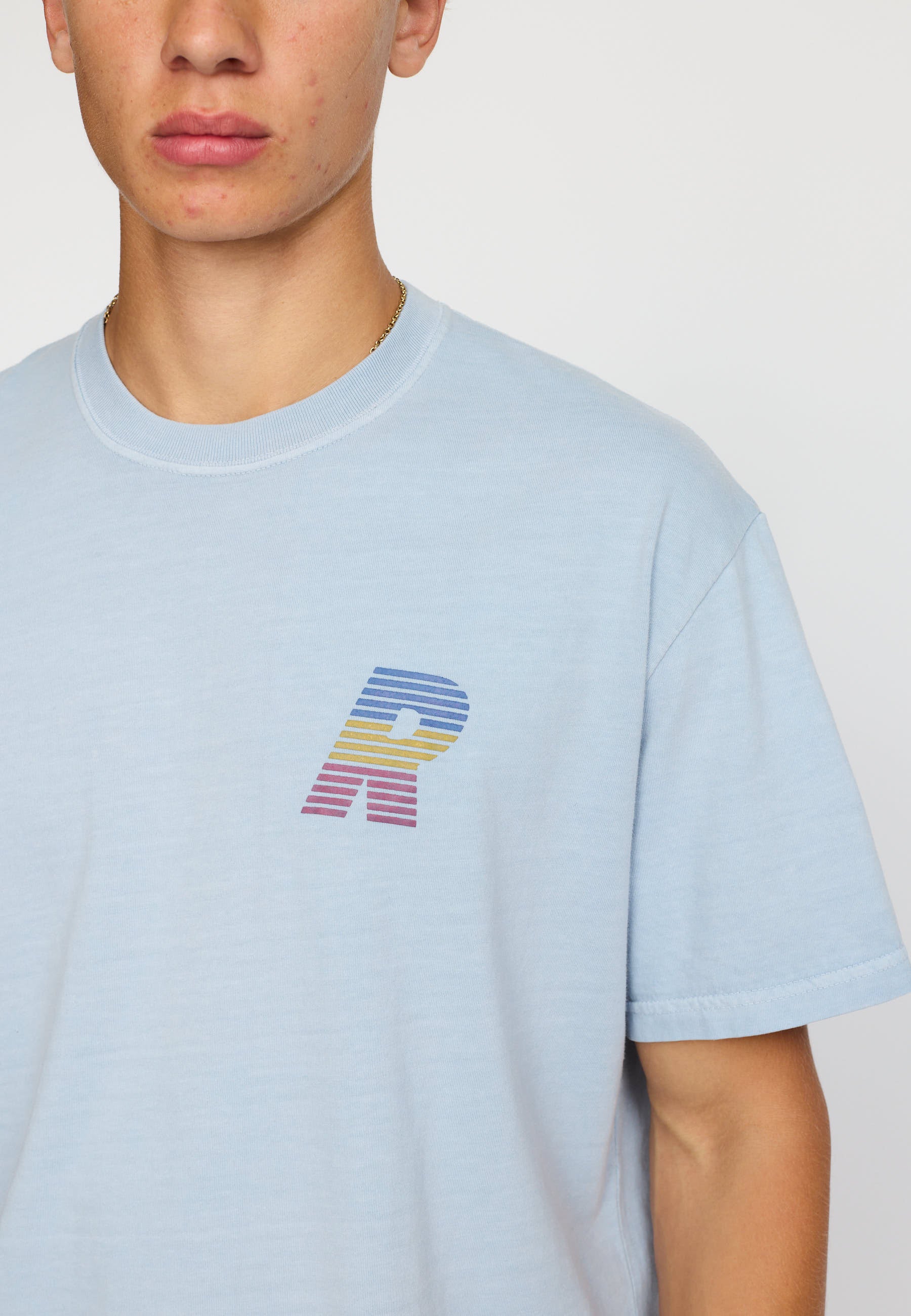 Revolution Printed T-shirt T-Shirts Lightblue