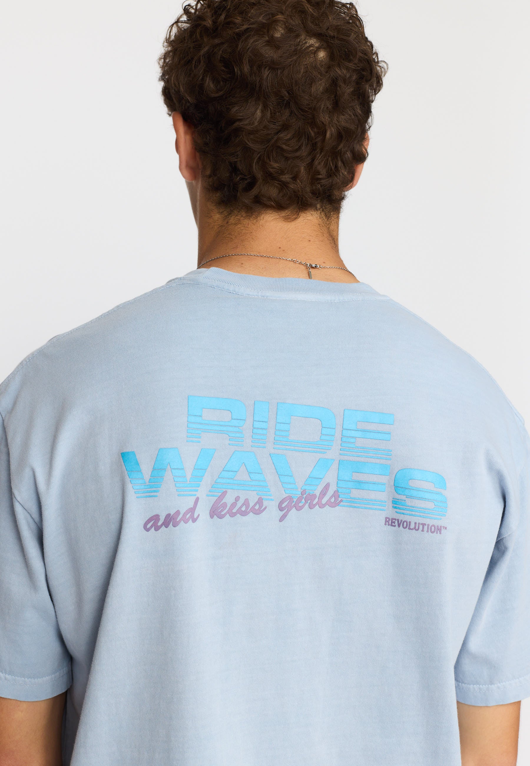 Revolution Printed T-shirt T-Shirts Lightblue