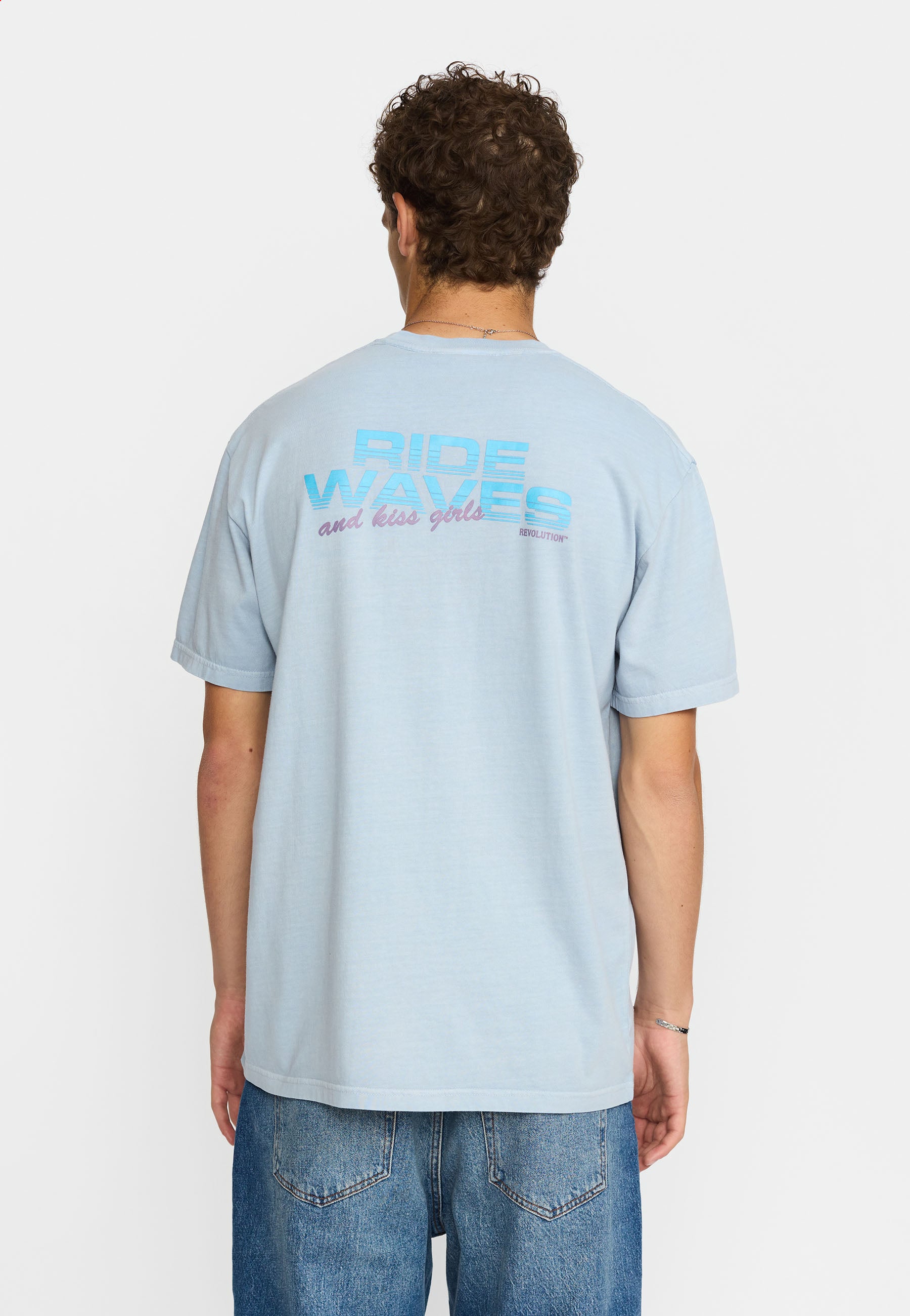 Revolution Printed T-shirt T-Shirts Lightblue