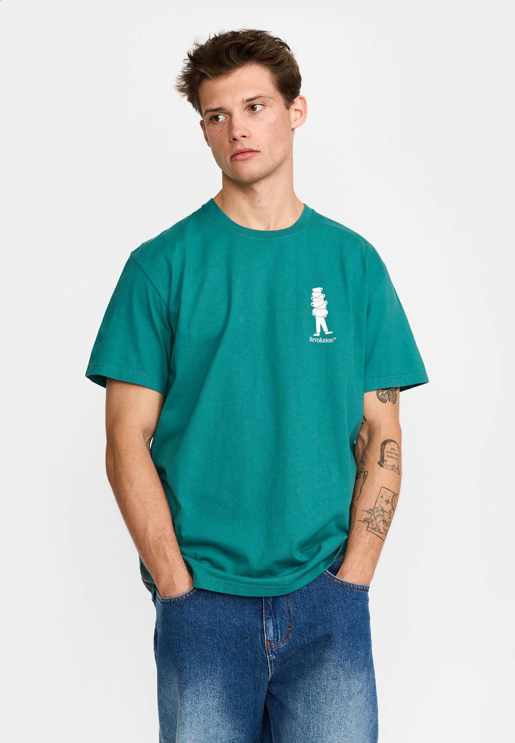 Revolution Printed T-shirt T-Shirts Darkpetrol