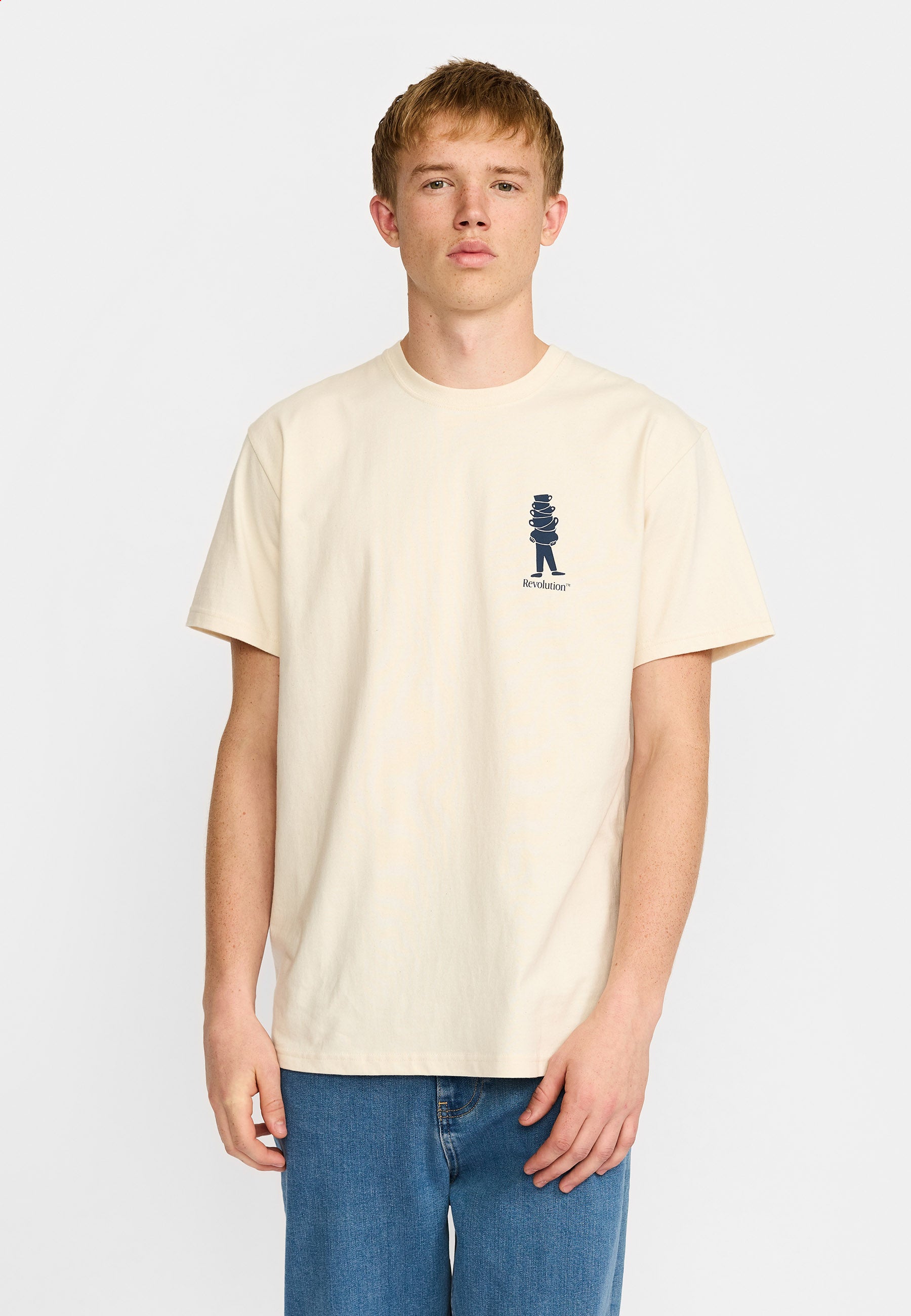 Revolution Printed T-shirt T-Shirts Offwhite