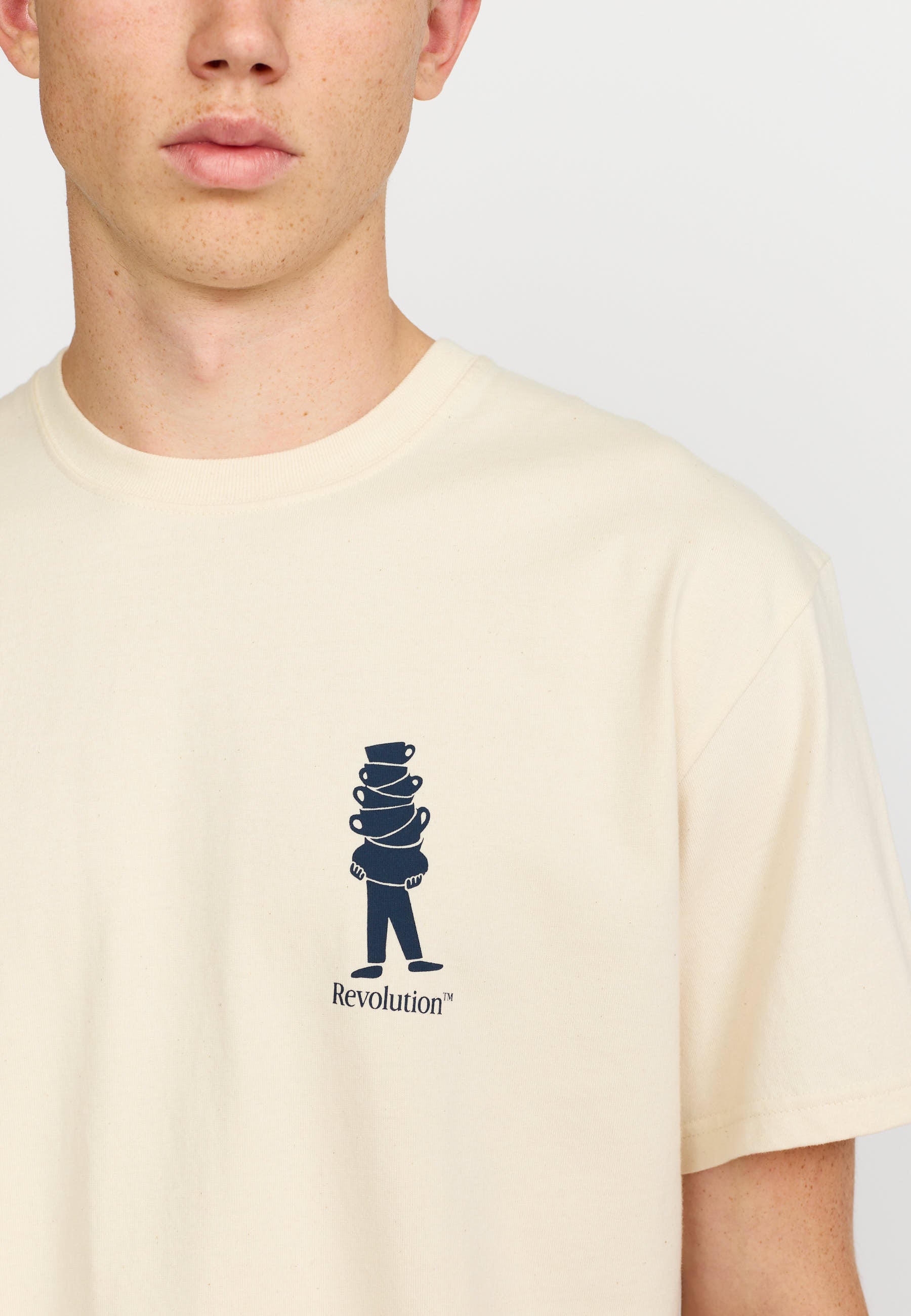 Revolution Printed T-shirt T-Shirts Offwhite
