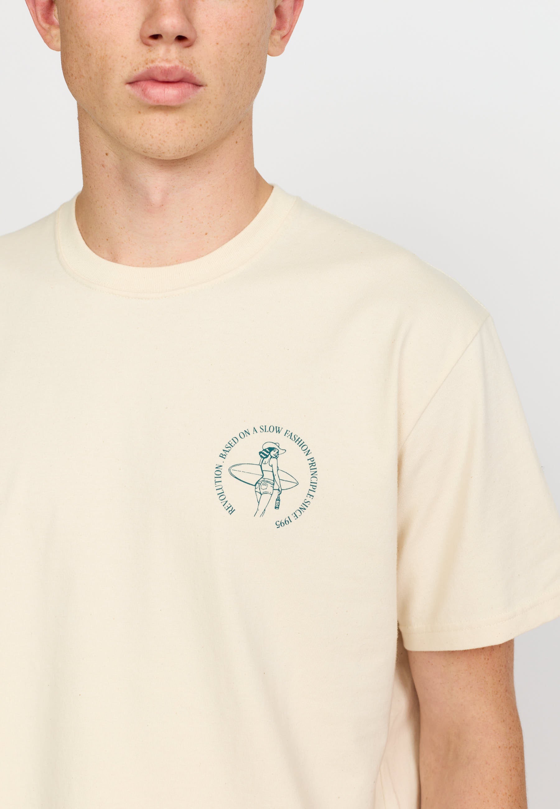 Revolution Printed T-shirt T-Shirts Offwhite