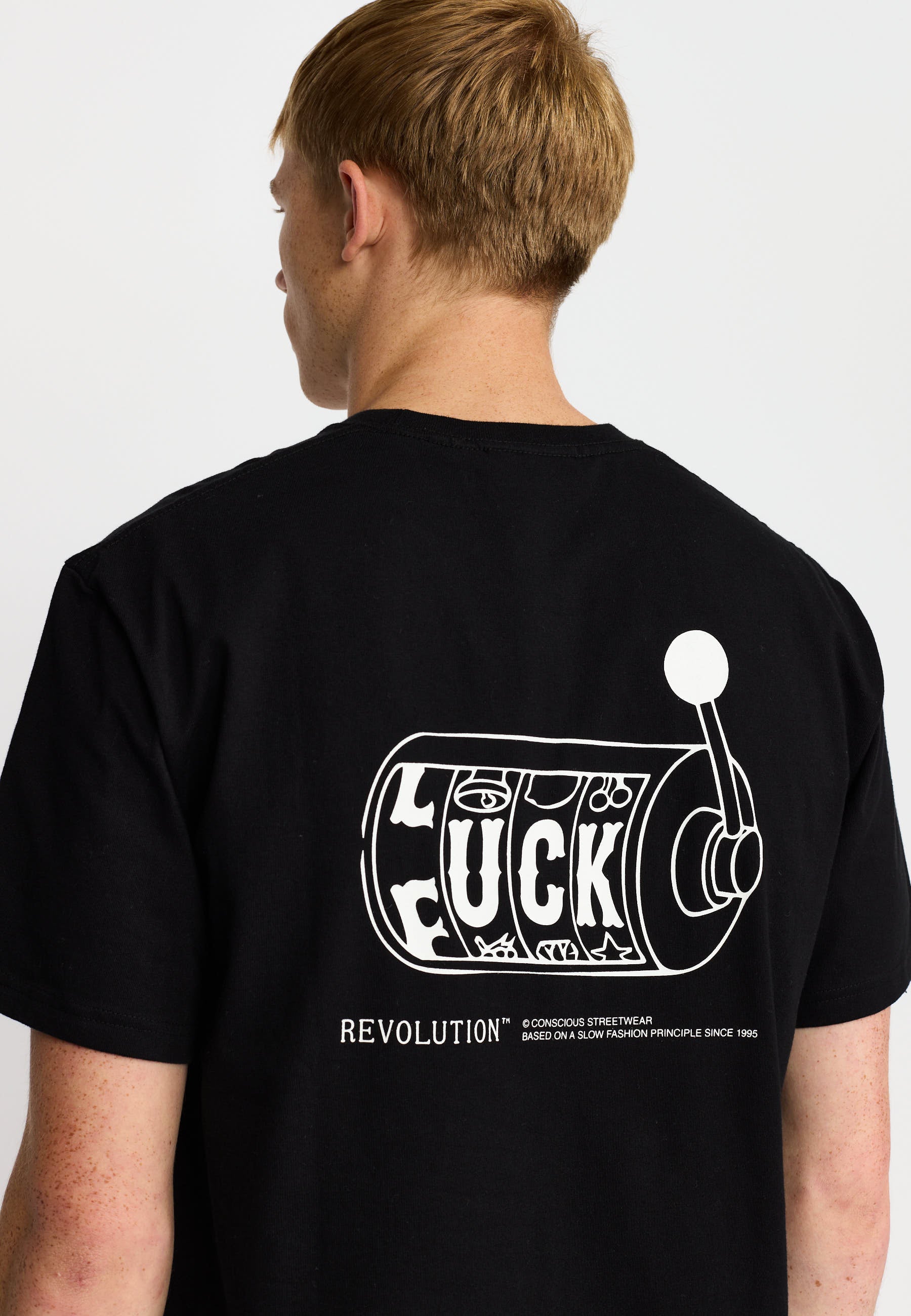 Revolution Printed T-shirt T-Shirts Black