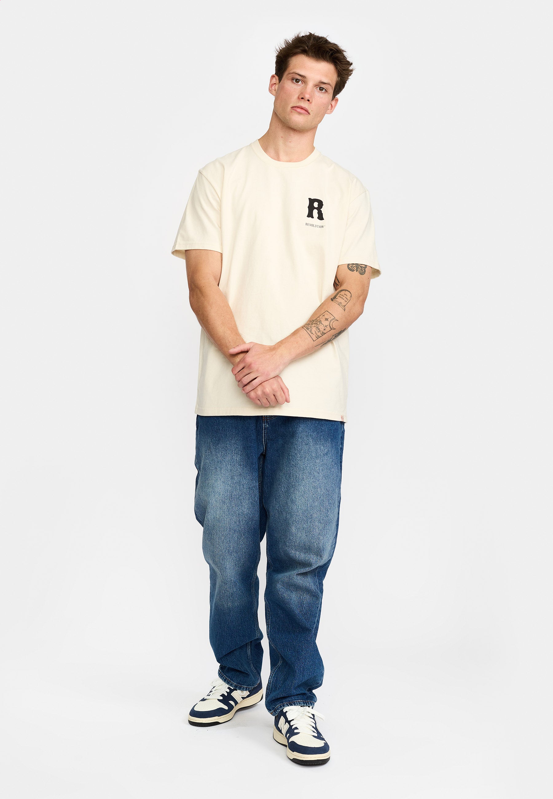 Revolution Printed T-shirt T-Shirts Offwhite