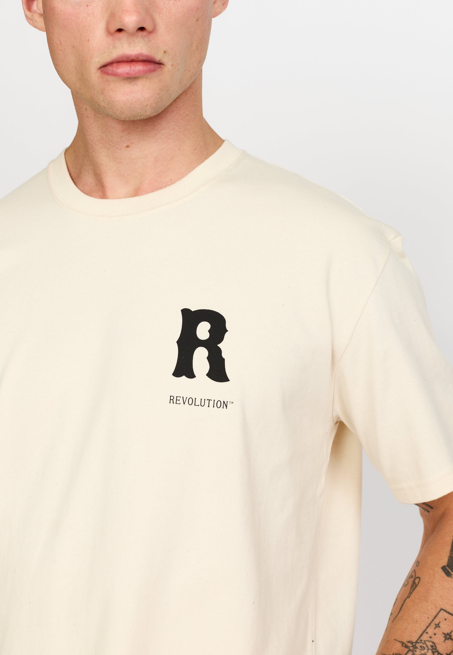 Revolution Printed T-shirt T-Shirts Offwhite