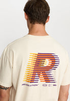 Revolution Printed T-shirt T-Shirts Offwhite-melange