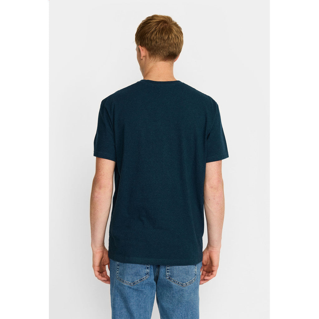 Revolution Printed T-shirt T-Shirts Darkpetrol-melange