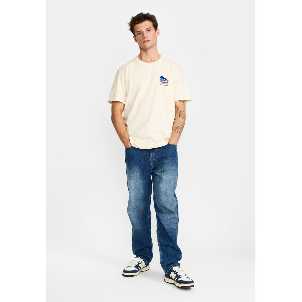 Revolution Printed T-shirt T-Shirts Offwhite-melange