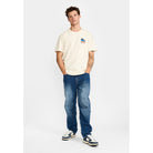 Revolution Printed T-shirt T-Shirts Offwhite-melange