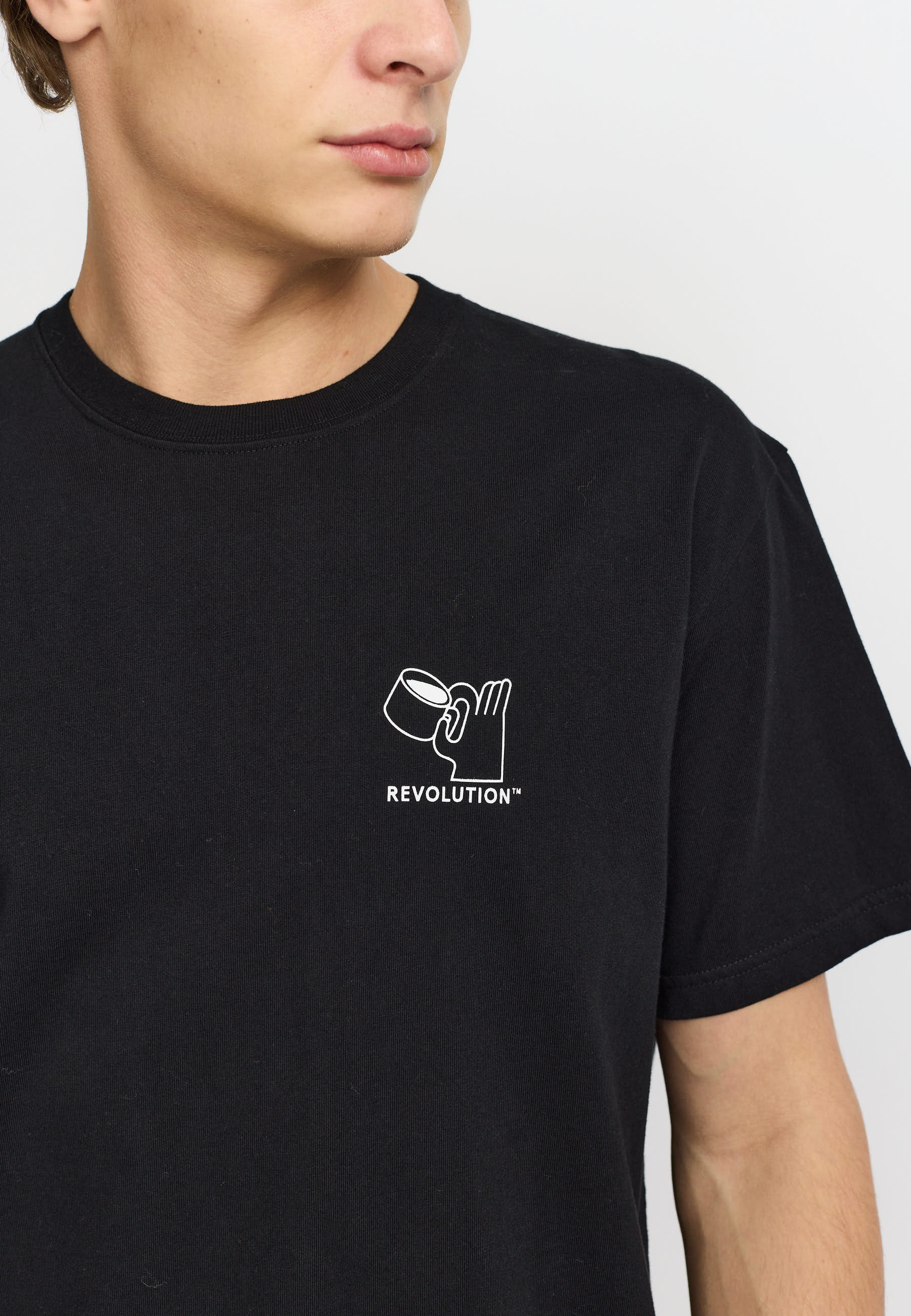 Revolution Printed T-shirt T-Shirts Black