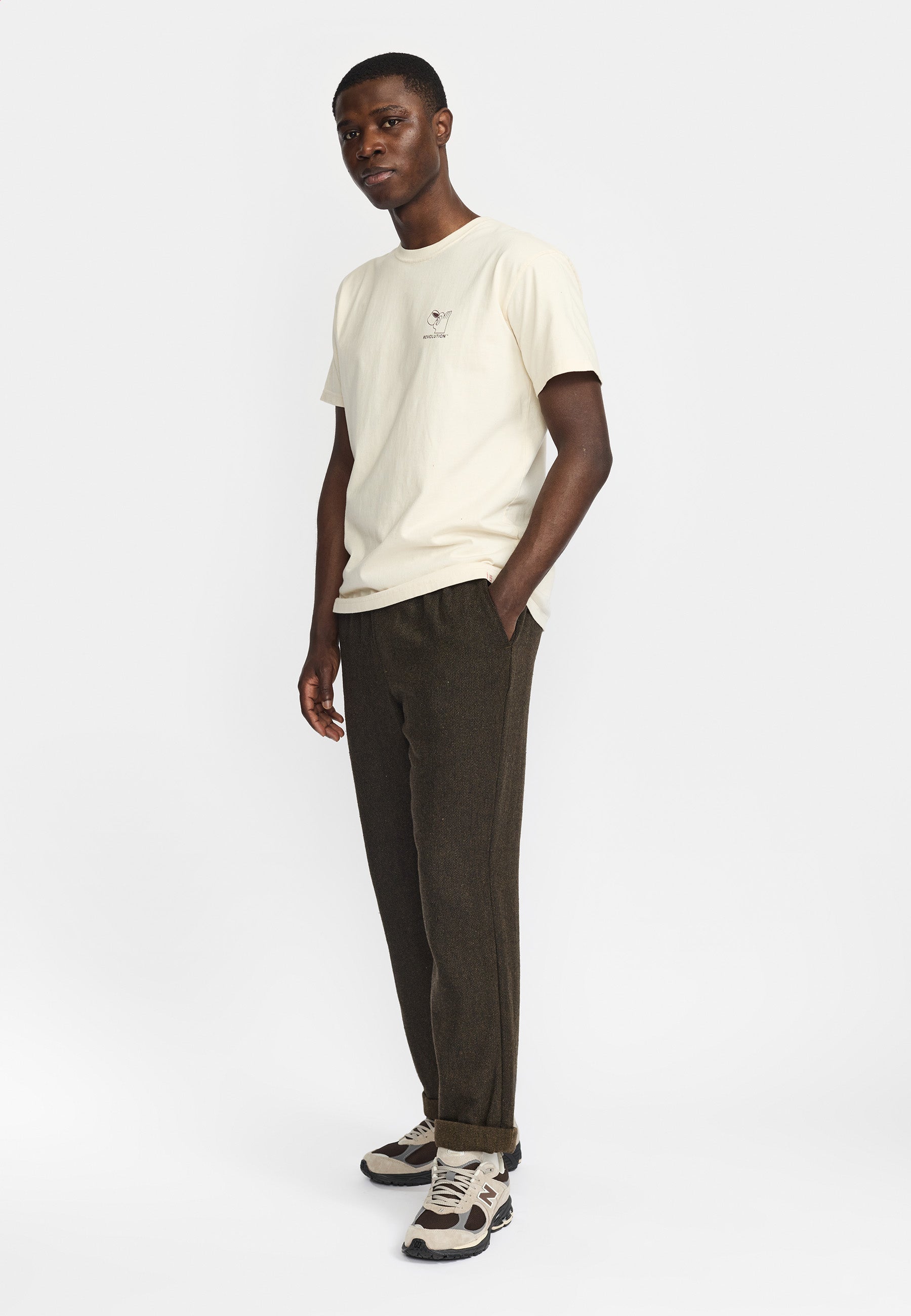 Revolution Printed T-shirt T-Shirts Offwhite