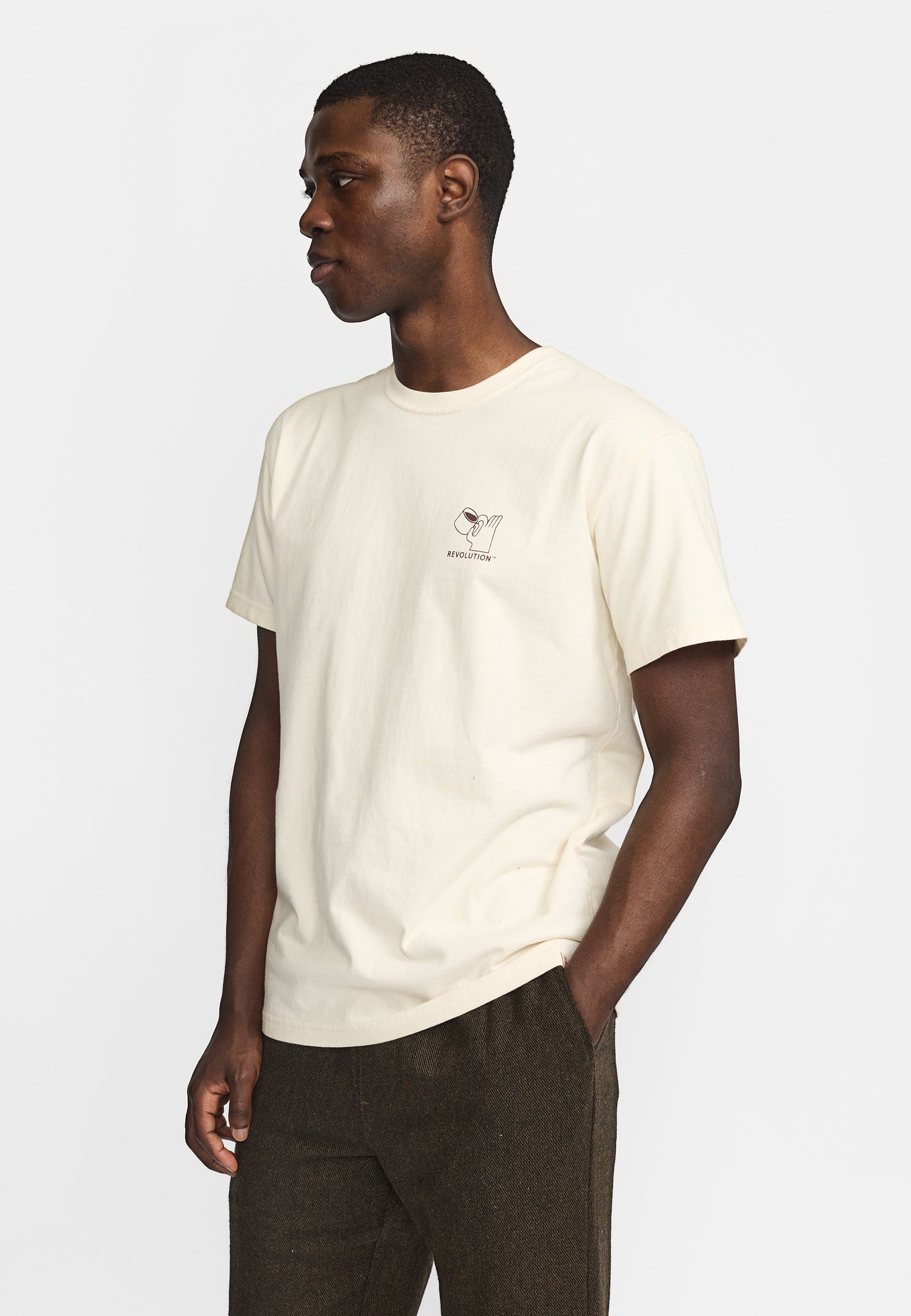 Revolution Printed T-shirt T-Shirts Offwhite