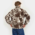 Revolution Printed Teddy Jacket Fleece Brown