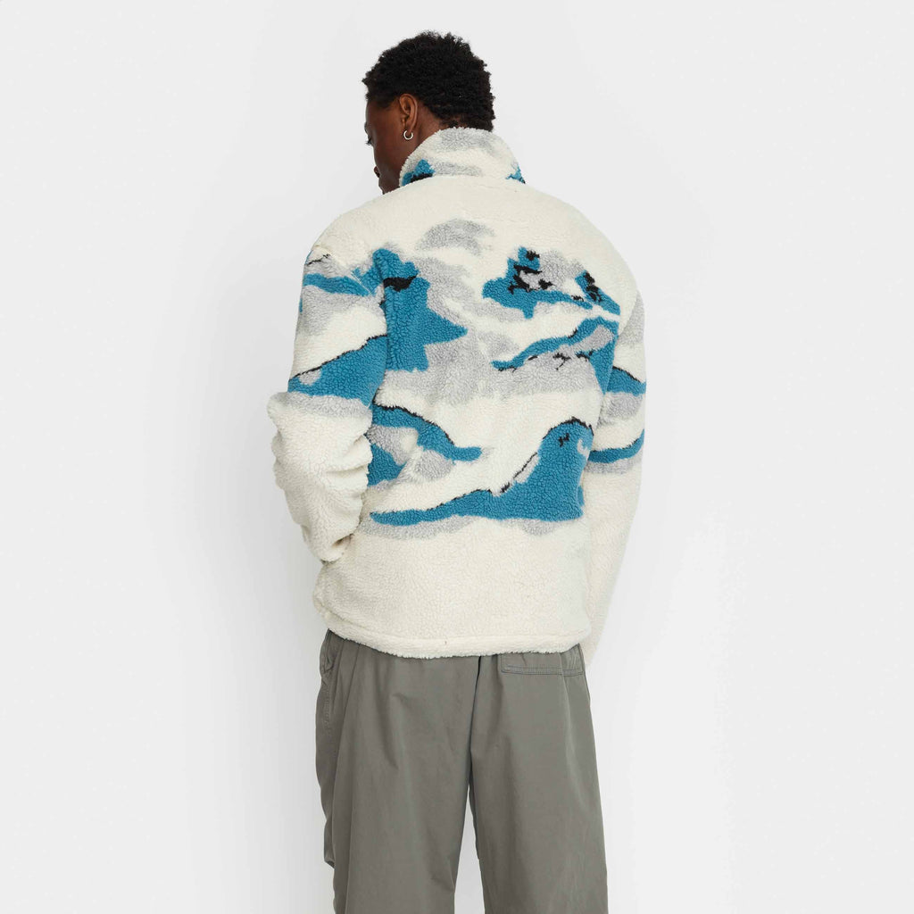 Revolution Printed Teddy Jacket Fleece Blue