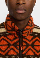 Revolution Printed Teddy Jacket Fleece Orange