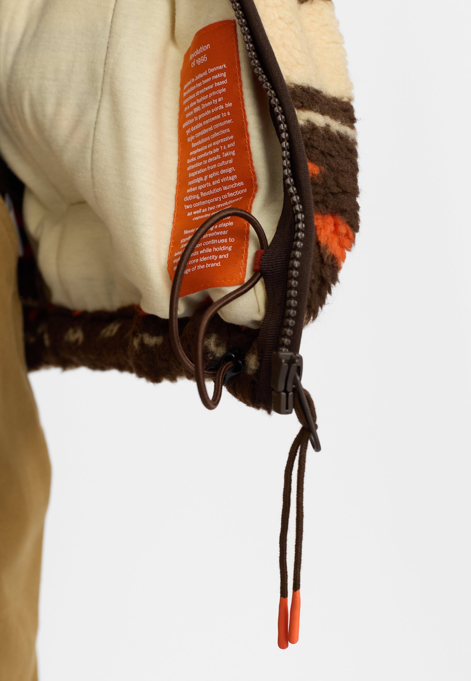 Revolution Printed Teddy Jacket Fleece Orange