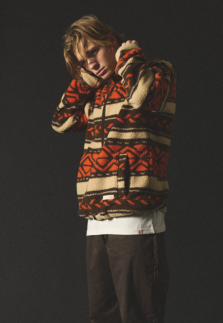 Printed Teddy Jacket / 7021 - Orange – Revolution.eu