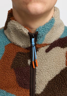 Revolution Printed Teddy Jacket Fleece Brown