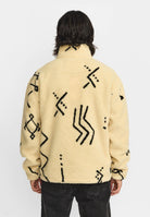 Revolution Printed Teddy Jacket Fleece Offwhite