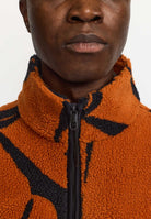 Revolution Printed Teddy Jacket Fleece Orange
