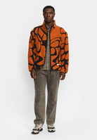 Revolution Printed Teddy Jacket Fleece Orange