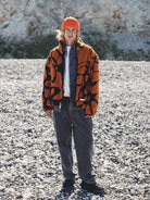 Revolution Printed Teddy Jacket Fleece Orange