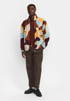 Revolution Printed Teddy Jacket Fleece Brown