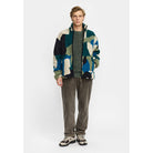 Revolution Printed Teddy Jacket Fleece Green