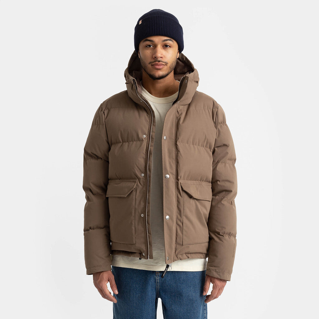 Revolution Puffer Jacket Winter Outerwear Darkbrown