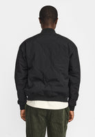 Revolution Quilted Bomber Jacket Winter Outerwear Black