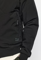 Revolution Quilted Bomber Jacket Winter Outerwear Black
