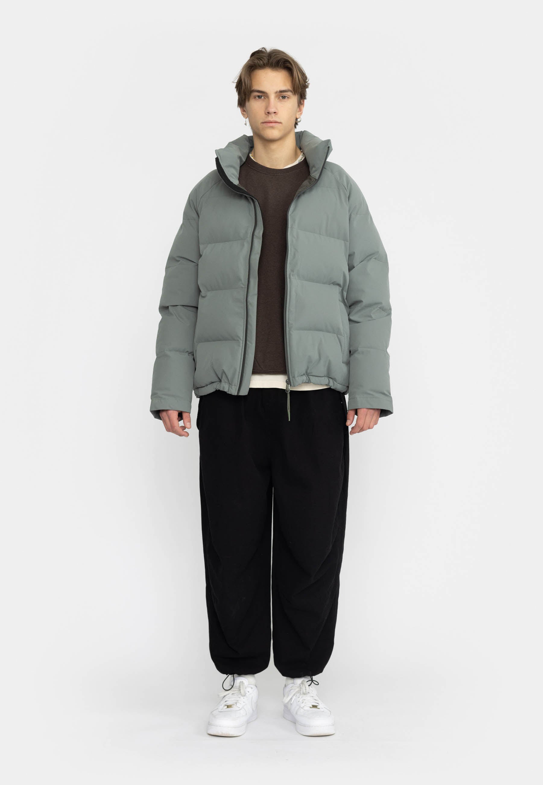 Revolution Raglan Puffer Winter Outerwear Grey