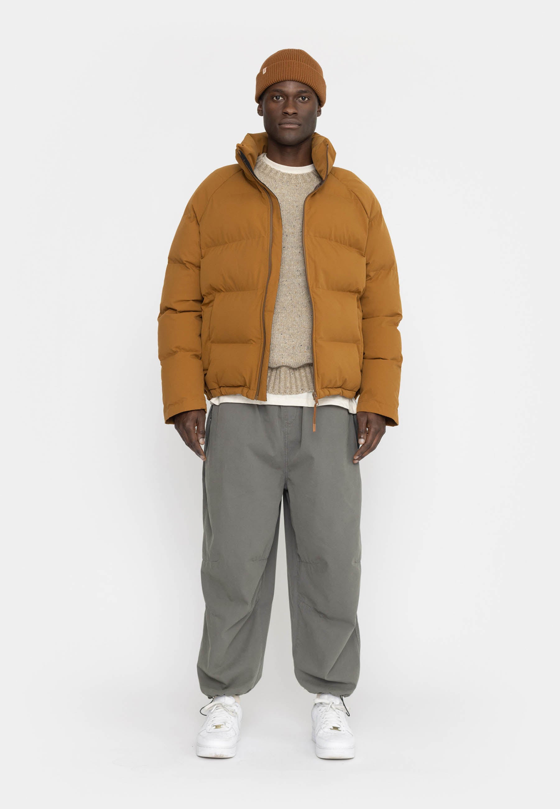 Revolution Raglan Puffer Winter Outerwear Lightbrown