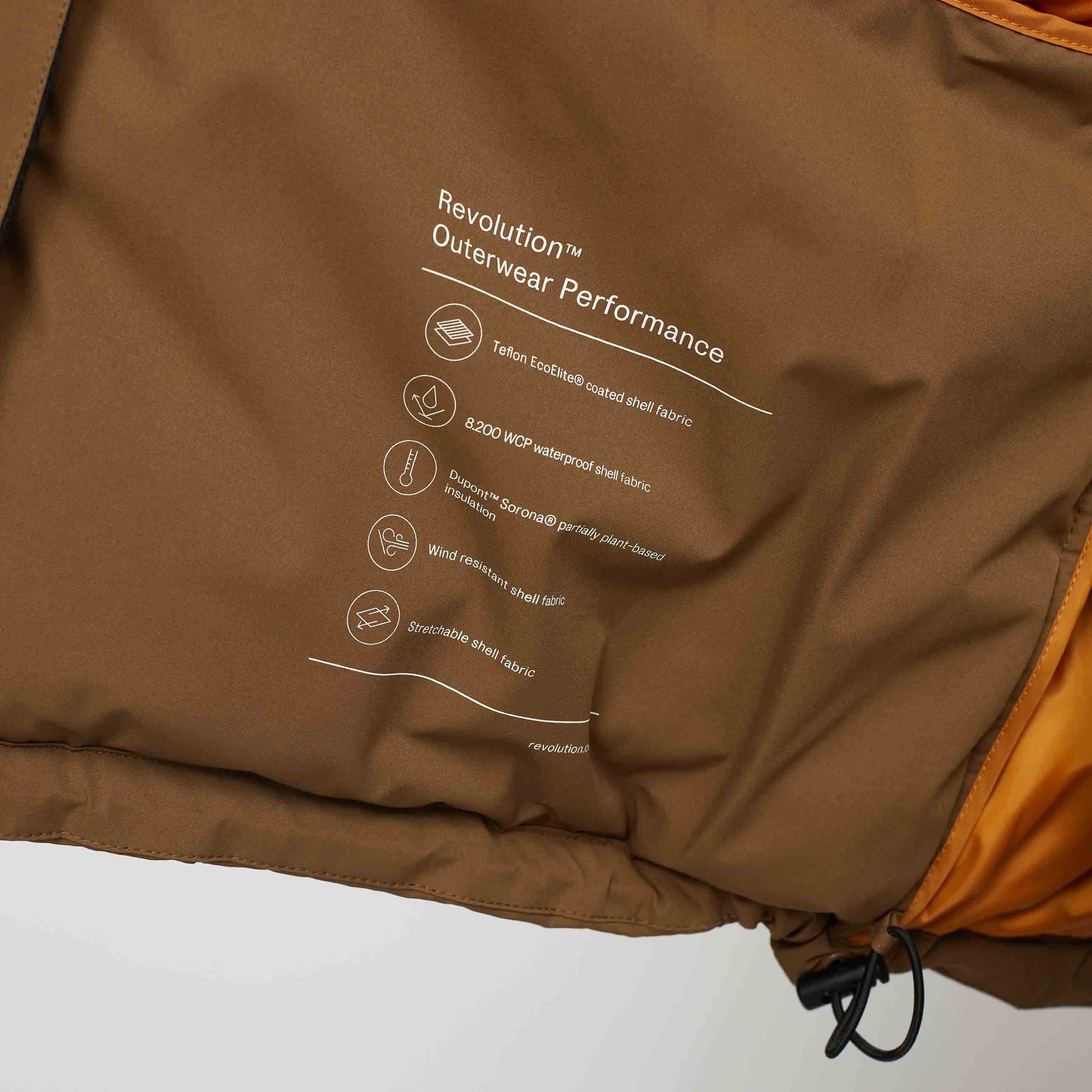 Revolution Raglan Puffer Winter Outerwear Lightbrown