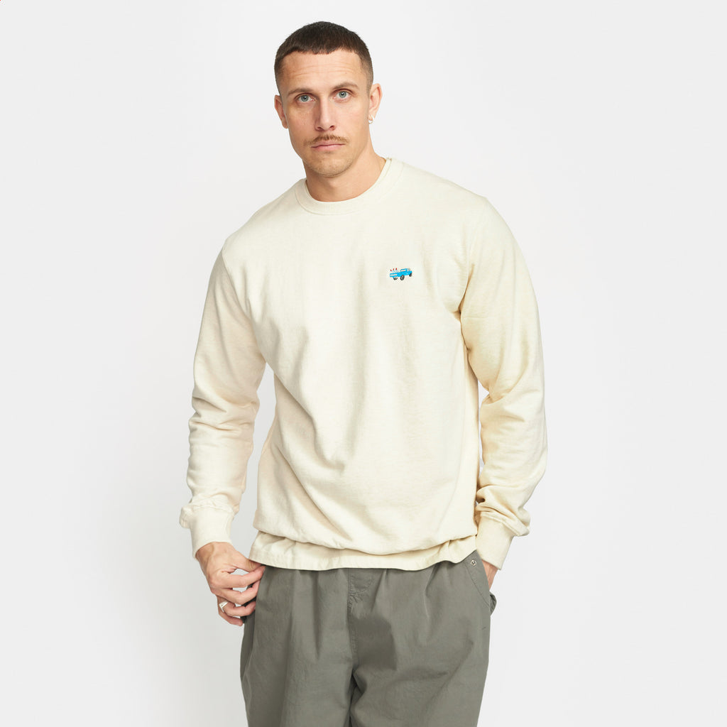 Revolution Regular Crew Sweatshirts Offwhite-melange