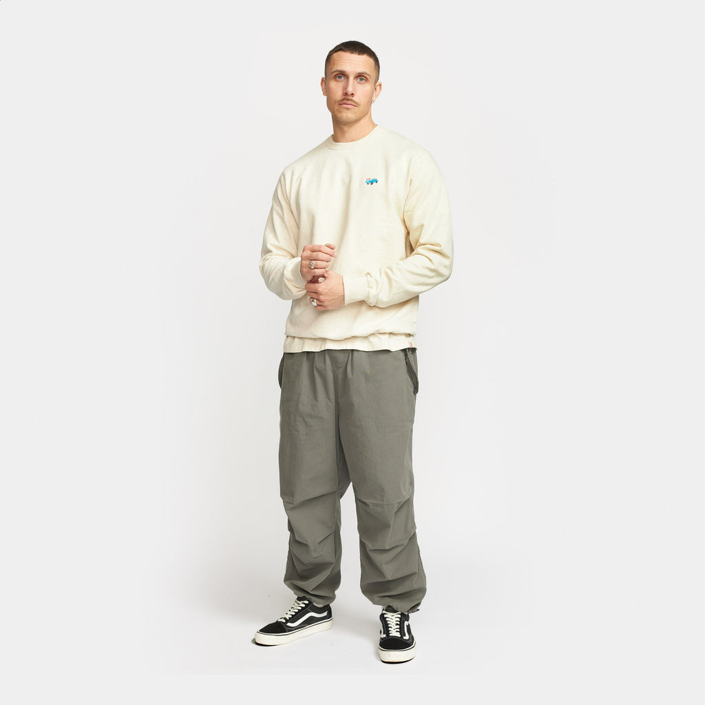 Revolution Regular Crew Sweatshirts Offwhite-melange