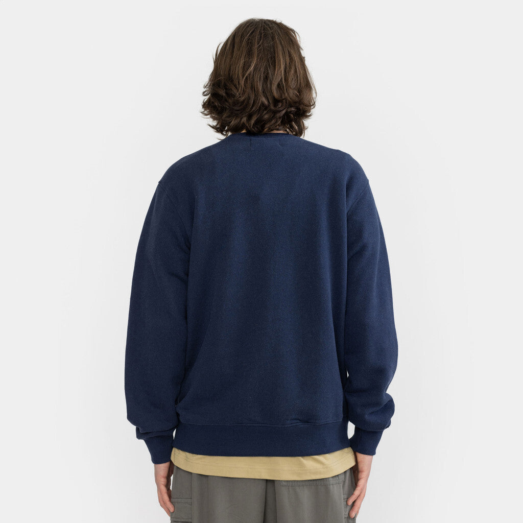 Revolution Regular Crew Sweatshirts Navy-melange