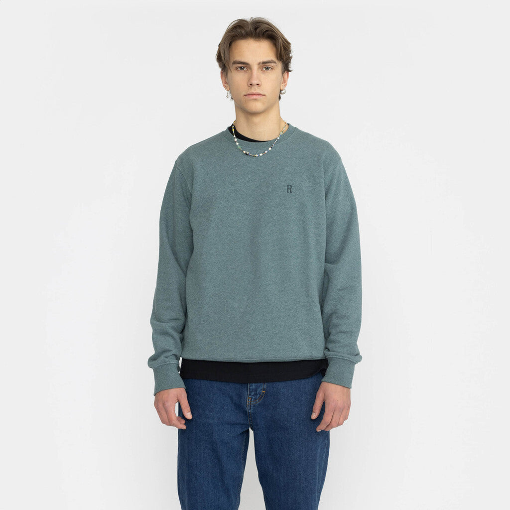 Revolution Regular Crewneck Sweatshirts Dustpetrol-melange