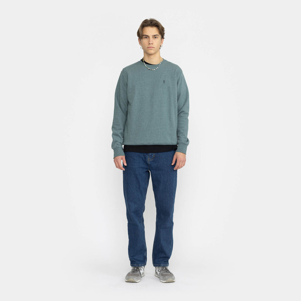 Revolution Regular Crewneck Sweatshirts Dustpetrol-melange