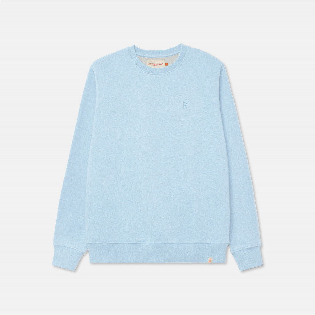 Revolution Regular Crewneck Sweatshirts Lightblue-melange