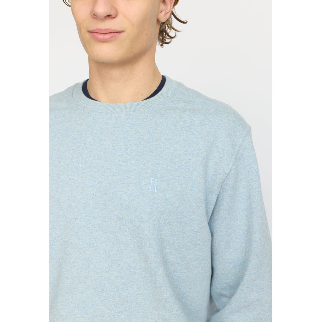 Revolution Regular Crewneck Sweatshirts Lightblue-melange