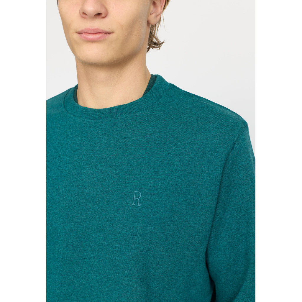 Revolution Regular Crewneck Sweatshirts Petrol-melange